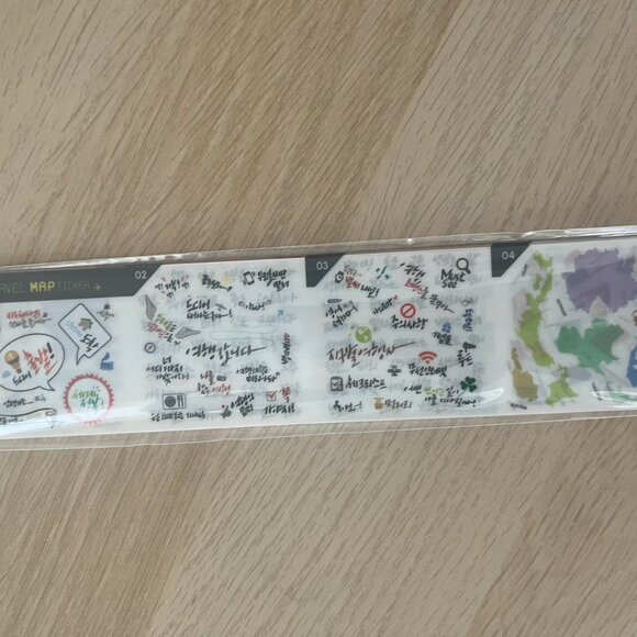 [NEW] Korean Vintage Neutral Minimalist Travel Map - Picture 6 of 6